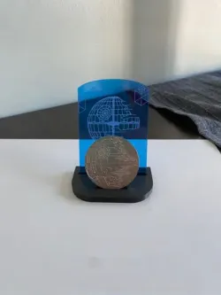 LEGO Star Wars Death Star II Blueprint and Coin Stand