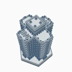 Luxury Apartment Tower Hex Map Scale