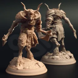 Minotaur Barbarian - Hannes Vyrios
