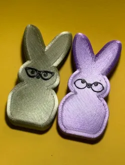 More Peeps Bunnies with Glasses