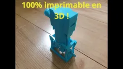 Moteur à air comprimé 100% imprimé en 3D / fully 3D printed compressed air engine
