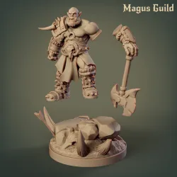 Mountain orc warrior with axe – MG20.1