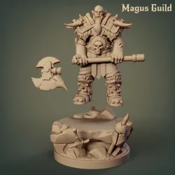 Mountain orc warrior with axe – MG20.2