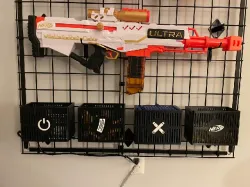 Nerf Bins for Grid Wall Mounting System