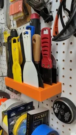 Putty Knife Holder for Pegboard