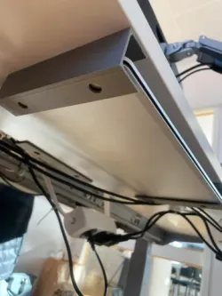 Quick and simple under desk laptop holder