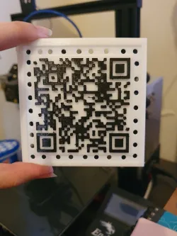 Rick roll QR code patch