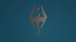 Skyrim Dragon Emblem Plaque