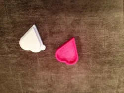 Small Valentine Heart Shaped Box with snap-on lid