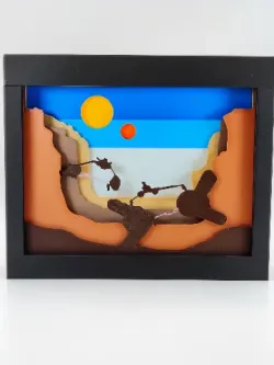 Star Wars Pod Race Shadow Box