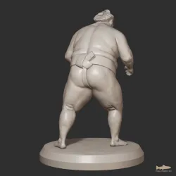 Sumo Komusubi - Sumo Wrestler Miniature