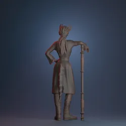 Tiefling Relaxed Pose | Pre-supported mini | 30mm |