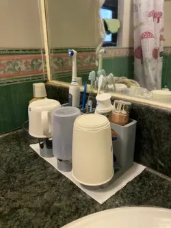 Toothbrush and cup set