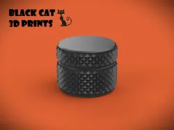 Universal Rugged Knurling Pattern Cylindrical Container