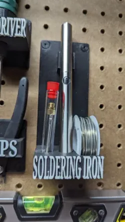 USB Soldering Iron Pegboard Mount