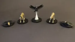 Afflicted Dog & Carrion Crow Miniatures (Bloodborne Fan Art)
