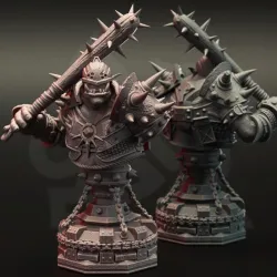 BUST: Orc War Captain - Bruz the Basher