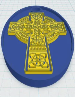 Celtic Cross Keytag 16