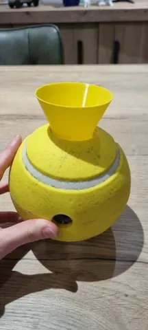 Dog feed ball funnel
