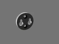 Double keyhole hanger insert Ø35