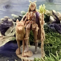 Druid and Wolf