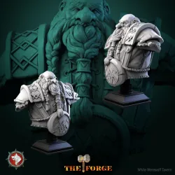 Dwarf bust pre-supported