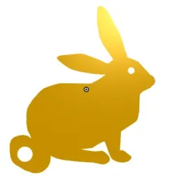 Easter Bunny Keychain