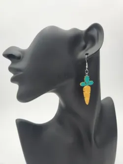 Easter Carrot Earrings