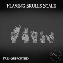 Flaming Skull