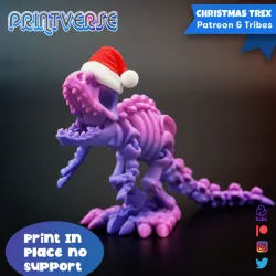Flexy Print In Place Skeletal T-REX