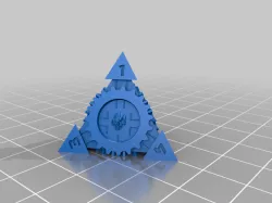 FREE MACHINE GOD D4 DICE | PYRAMID | 3 VARIANTS