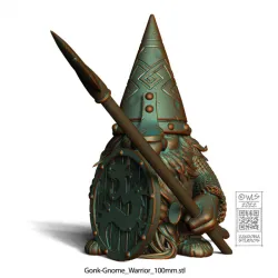 Gonk Gnome with Spear