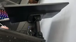 Hinged support for 75mm VESA monitor