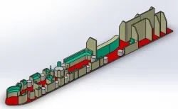 HO Scale Athearn Compatible Streamlined Observation Car Interior