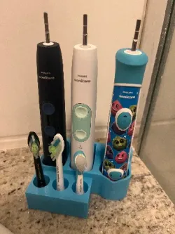 Holder for 3 Philips Sonicare toothbrushes