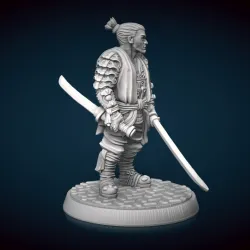 Human Street Samurai Miniature