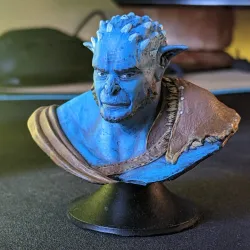Ice Troll Bust pre-supported