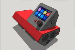 LowRider 3 CNC - control box case for BTT SKR 1.4 Turbo board, Raspberry Pi 4b, and BTT TFT35 E3 touchscreen (v1.3.5b)