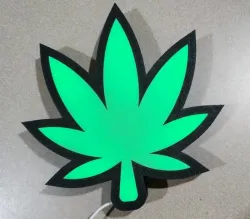 Marijauna Leaf LED Sign