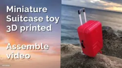 Miniature  Suitcase toy; 3d printed