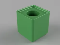 Parametric Gridfinity Bin with one Hole