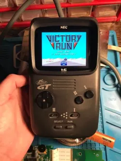PC-Engine GT Screen Bracket + Template (LCD upgrade - RGBDRV/LCDDRV/Composite)