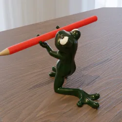 pen or pencil holder, frogs, froggy