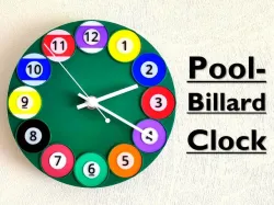 Pool Billard Clock