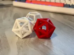 Rattling Impossible D20 Cat Toy (Print in Place)