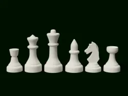 Romanian Bundesform Chess Set