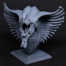 Salmon Dragon Bust - Collaboartion with Allison Theus (supported)