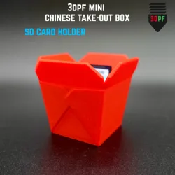 SD Card Holder Mini Chinese Takeout Box