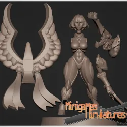 Space elf hawk anime figurine
