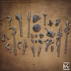 Standalone Weapons and Hands (Sandfang Ratkins)